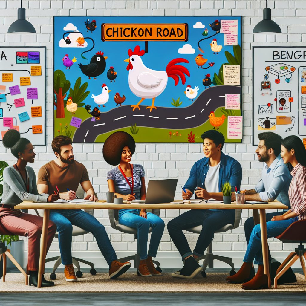 Team working on Chicken Road